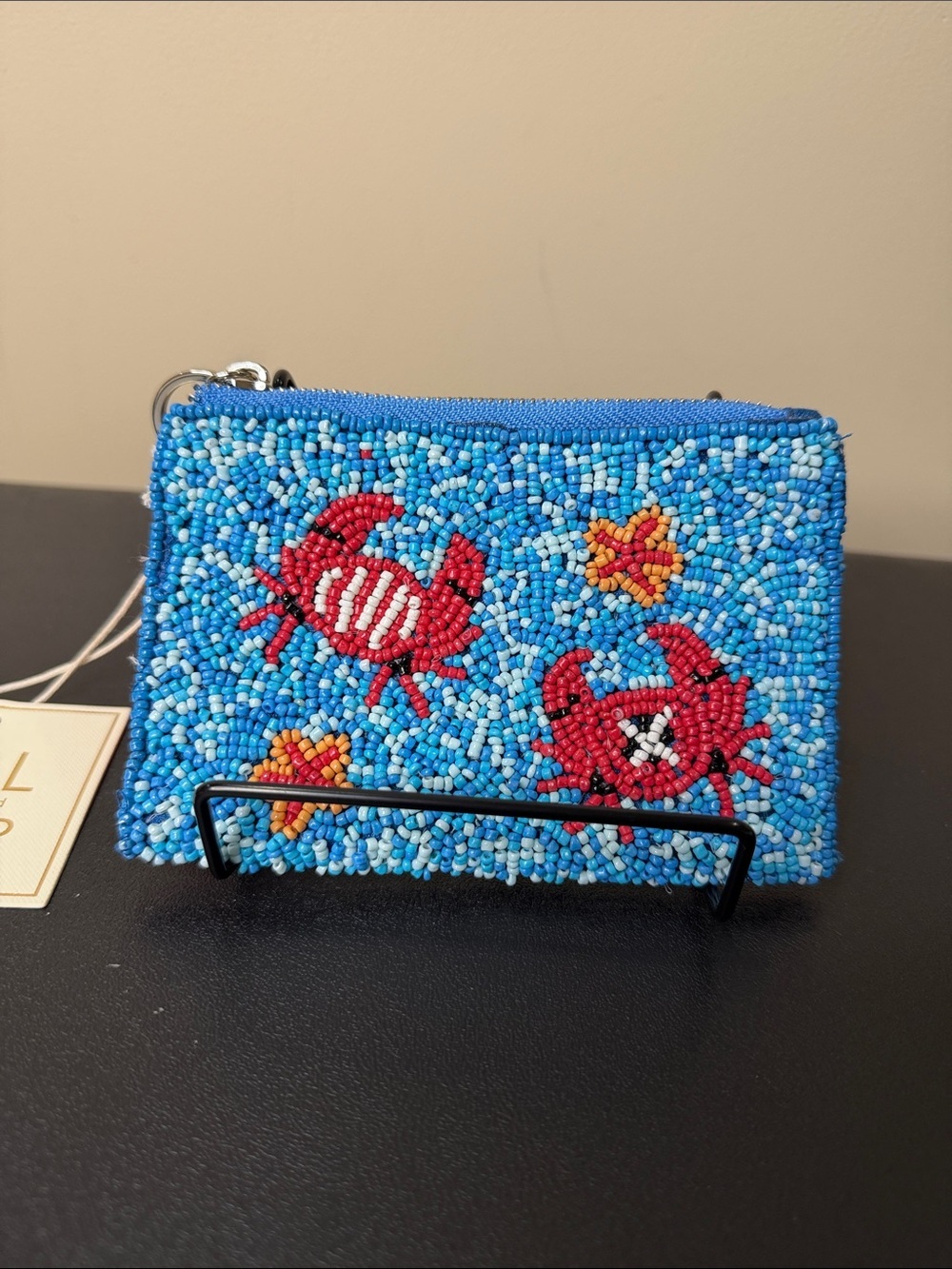 Sol and Mer  | Beaded Ocean Crab Wallet 🦀